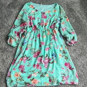 BlushPink Floral Dress